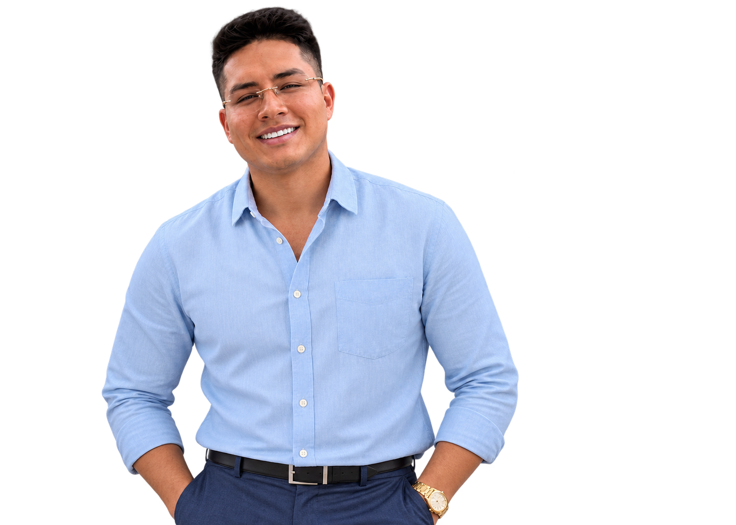 Paolo, da Facilita Idiomas, sorrindo